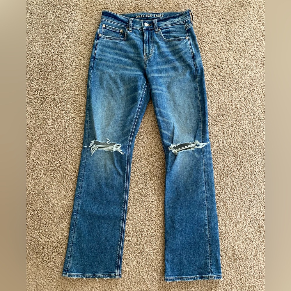 American Eagle High Waisted Skinny Kick Jeans